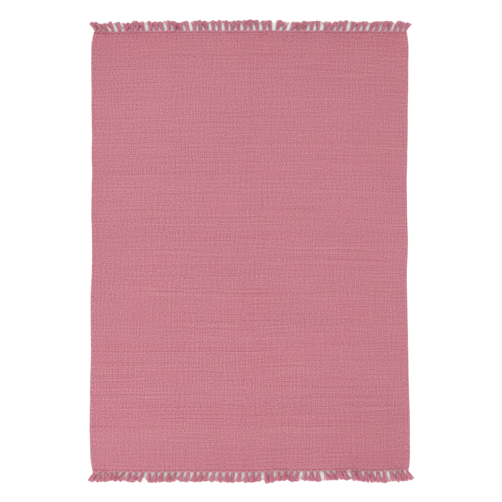 Rosa geometric kilim rug handmade Egyptian wool red cream diamond pattern