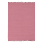 Rosa geometric kilim rug handmade Egyptian wool red cream diamond pattern