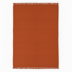 Arancia kilim rug vibrant orange pattern handmade Egyptian wool modern geometric design
