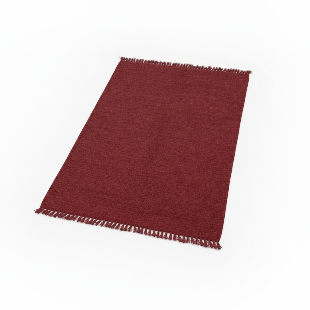 Rossa kilim rug close-up texture handwoven cotton foundation Egyptian wool detail
