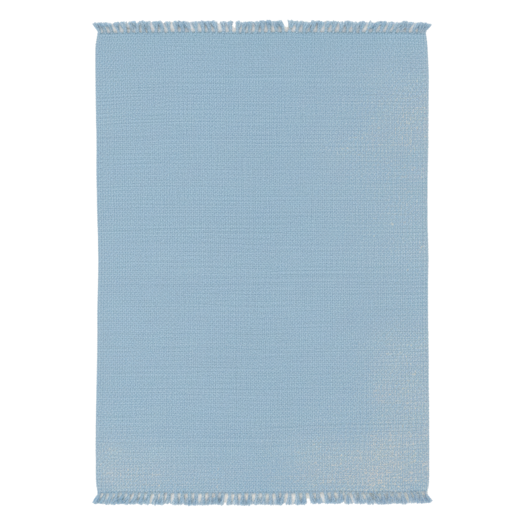 Blu kilim rug blue geometric pattern handmade Egyptian wool modern minimalist design
