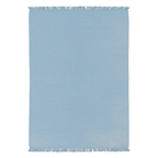 Blu kilim rug blue geometric pattern handmade Egyptian wool modern minimalist design
